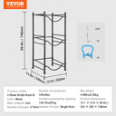 Tier Water Bottle Rack Black