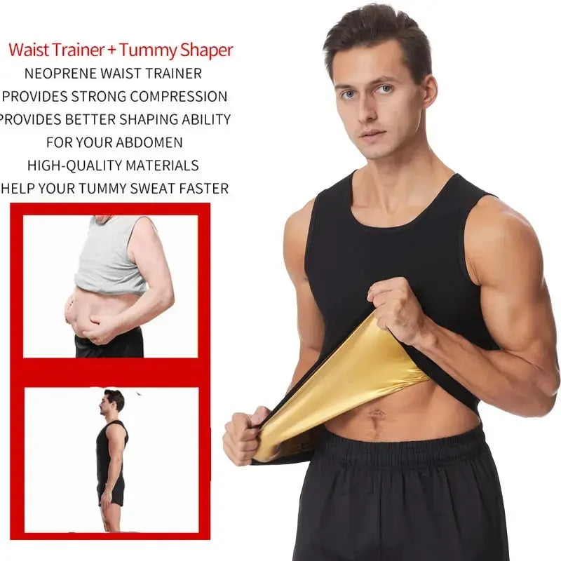 Men's Sauna Sweat Vest For Weight Loss And Body Shaping
