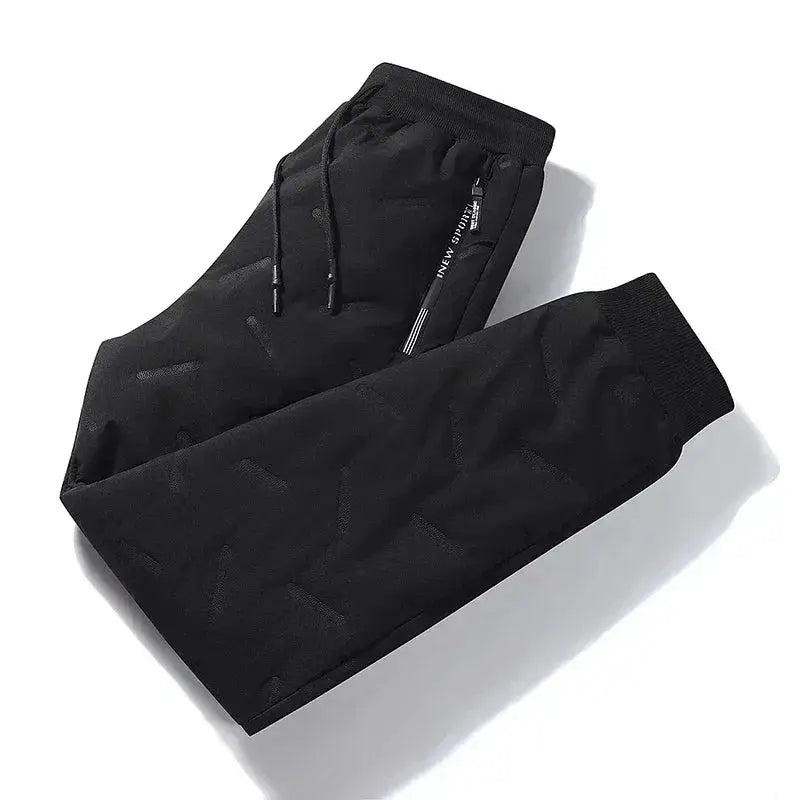 Winter Down Cotton Pants Mens Casual Waterproof Jogger 7XL