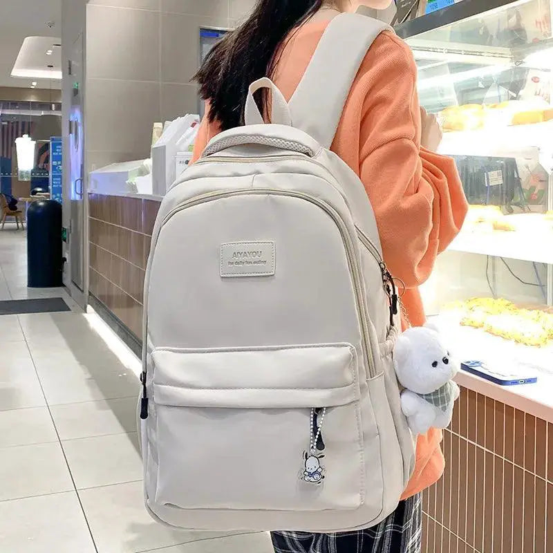 Trendy Waterproof College Backpack for Women High Capacity