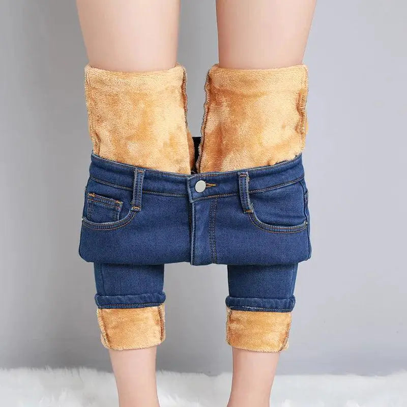 Cozy Winter Thermal Skinny Jeans Stay Warm And Stylish