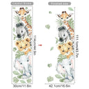 Jungle Animals Watercolor Vinyl Wall Stickers Elephant Giraffe