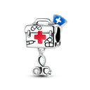 Sterling Silver Charm Beads Mask