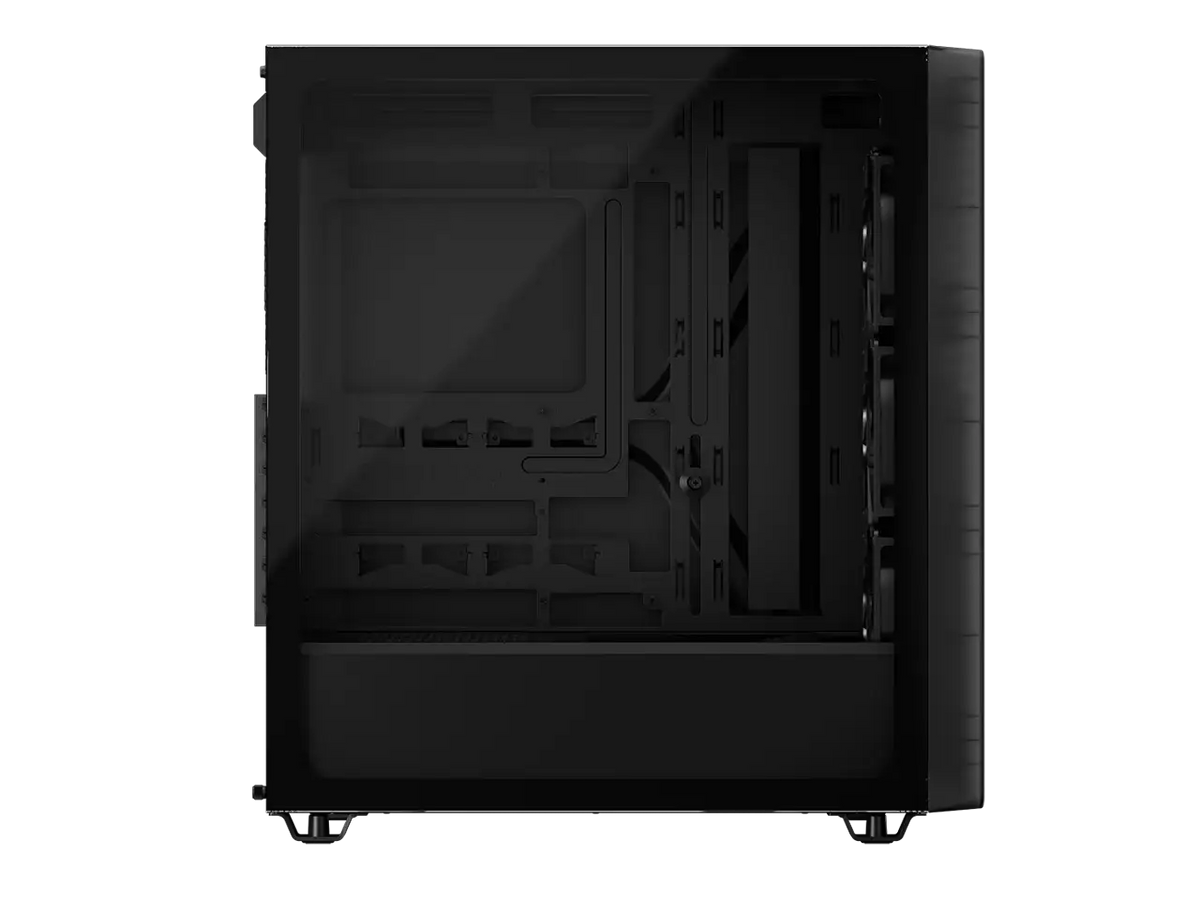CORSAIR 3200D RS Mid-Tower PC Case - Supports a 360mm radiator - ASUS BTF, MSI Project Zero, and Gigabyte Project Stealth Compatible - Angled bottom fan mount f