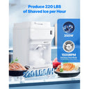 SucceBuy Commercial Ice Shaver Crusher - Per Hour Electric Snow