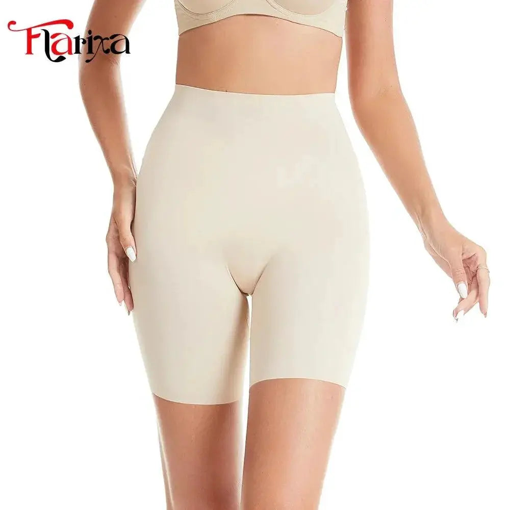 High Waist Seamless Boyshorts Anti Chafing Underwear Women
