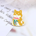 Walking Dogs Cartoon Enamel Pin Labrador Dachshund Bulldog Brooch