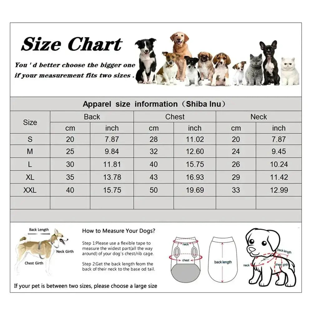 Winter Pet Dog Coat With Wool Lining Polyester Jumpsuit