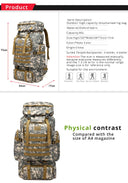 Rilibegan Military Men Travel Backpack Tactical Climbing Bag