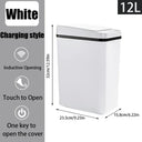 Bathroom Touchless Trash Can 12L Motion Sensor Bin