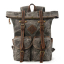Nesitu Vintage Coffee Laptop Backpack