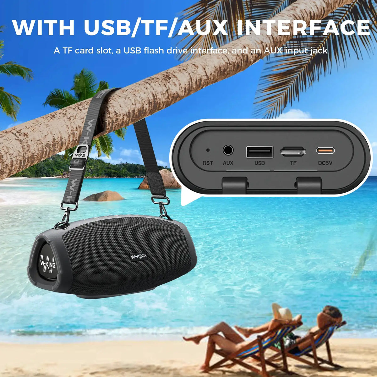 W-King Portable Bluetooth Speaker Portable — product image 7