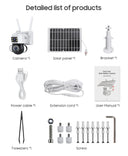 SHIWOJIA 6MP 4G SIM Card Solar Camera Outdoor Security