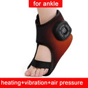 Ankle Foot Air Massager 3 Modes 5 Levels Wrap Cordless 1200mAh Vibrating Warming Sleeve Support Rechargeable Compress Joint Cuff