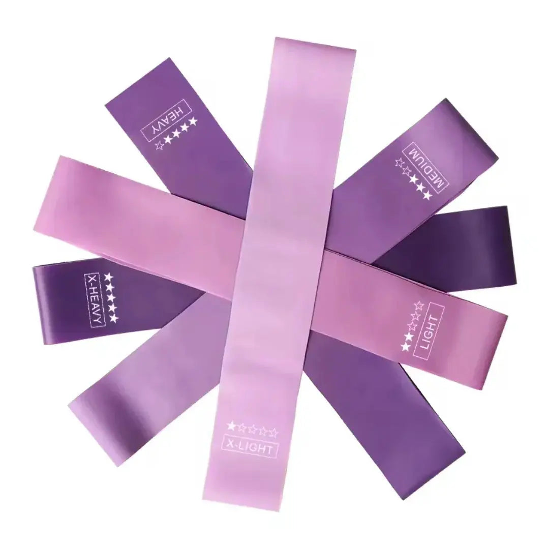 5 Color Coded Resistance Bands for Home Fitness Set