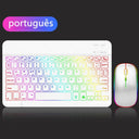 EMTRA Multilingual Backlit Keyboard Mouse Portable Power