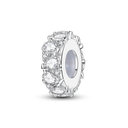 Charm Bead Sterling Silver Pink