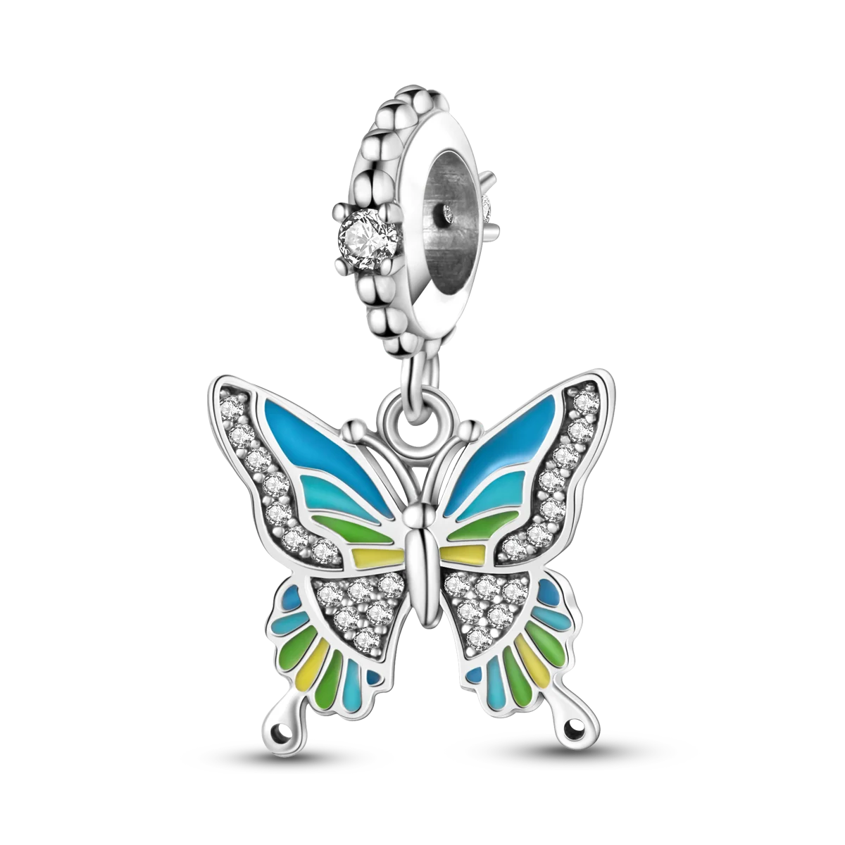Silver Plated Butterfly Ladybug Cactus
