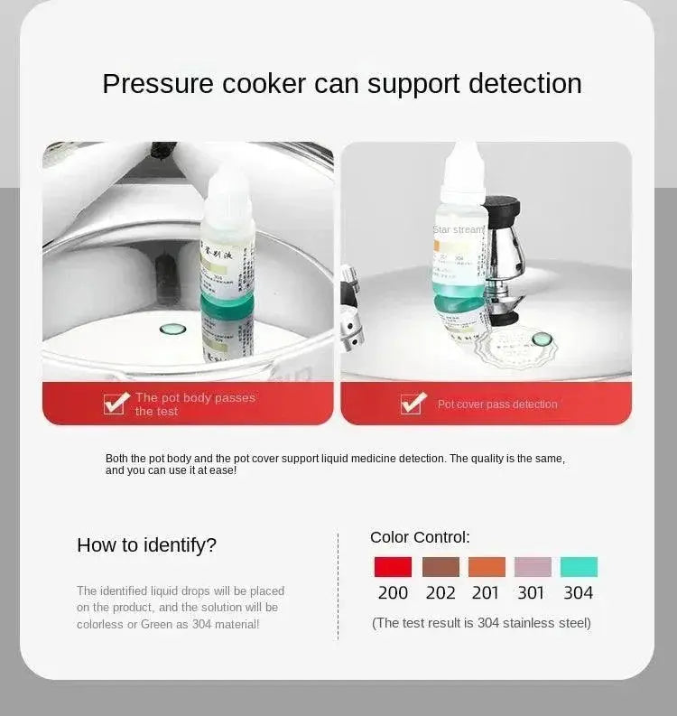 Induction Compatible Pressure Cooker Pot 18cm Stainless