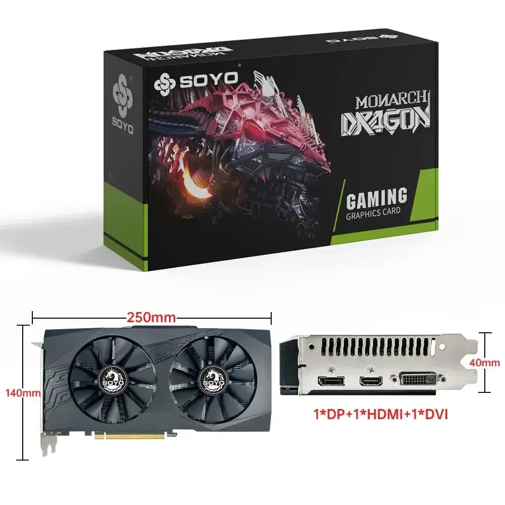 Soyo Radeon RX580 8GB GDDR5 Gaming Graphics Card Pro