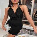 Y2K Halter Backless Mini Dress for Women