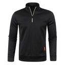 Spring Thicker Men's Half Zip Pullover Hoodie Sweatshirt