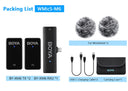 Boya Bywmics5 Wireless Lavalier Microphone Kit For Iphone Android Youtube Vlogging