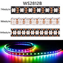 WS2812B 5V LED Strip 74 96 144 LEDs Per Meter Individually Addressable RGB