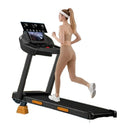 Compact Home Treadmill With 16 Percent Incline And 3 LED Displays