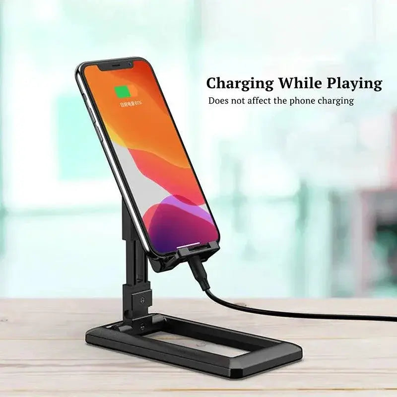 Ergonomic Foldable Phone Stand for Tablets and Smartphones
