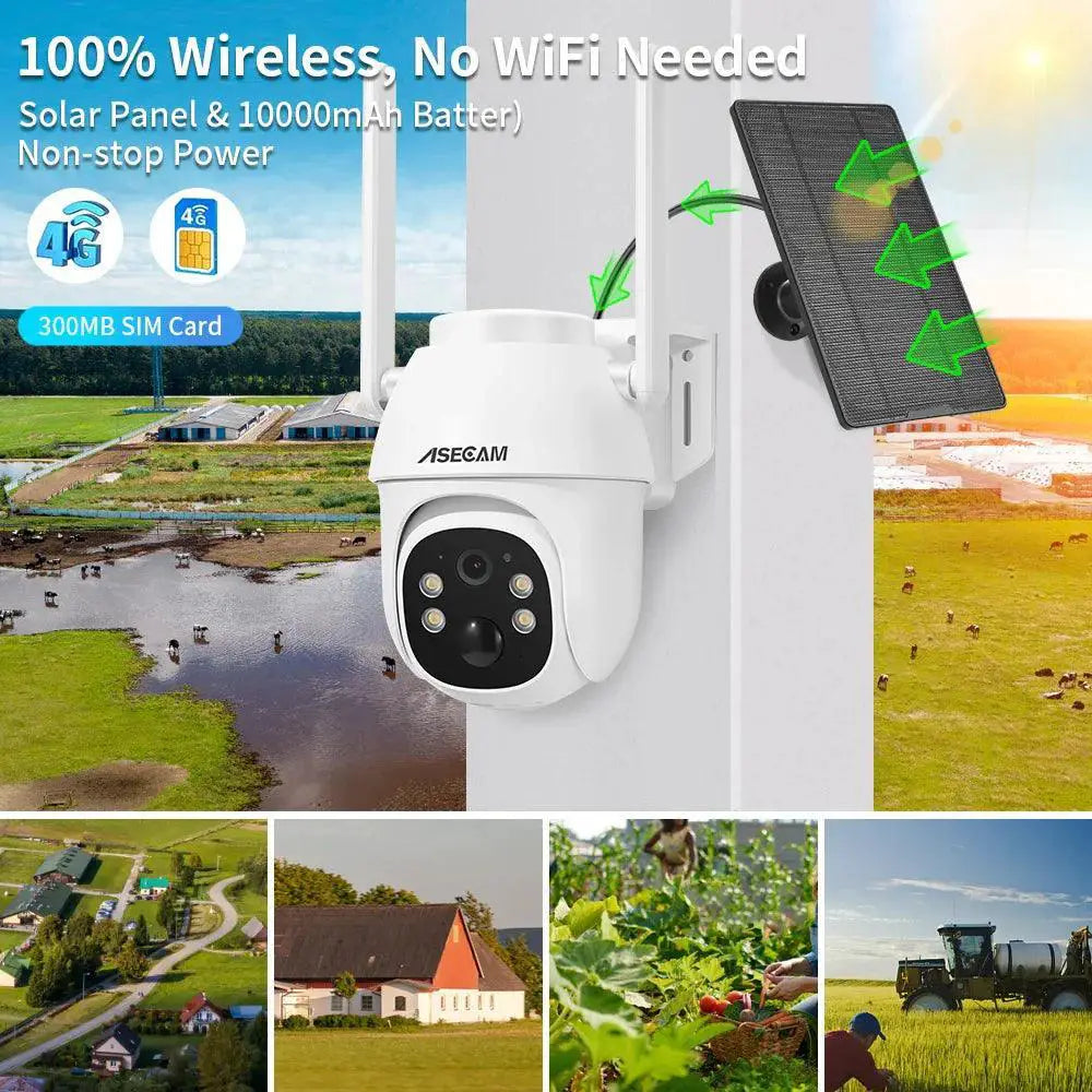 Solar Outdoor Security Camera Premium Surveillance System