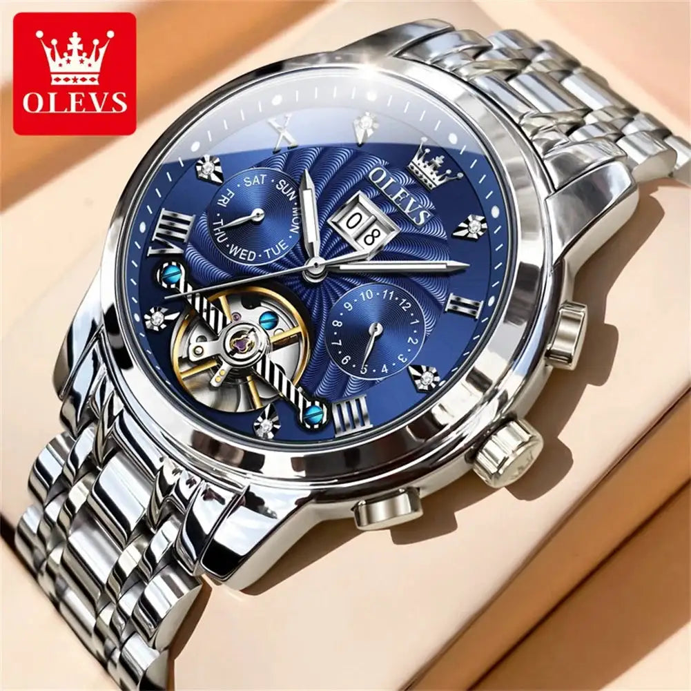 Olevs Men Tourbillon Mechanical Watch — product image 10