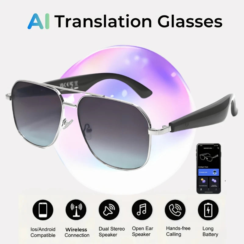 AI Translation Glasses wireless smart
