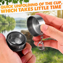 Stainless Steel Retractable Cup Outdoor