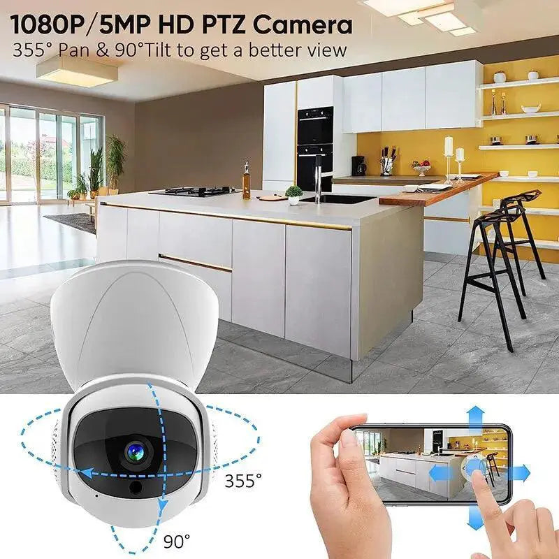 1080P WiFi PTZ Security Camera With Night Vision Features