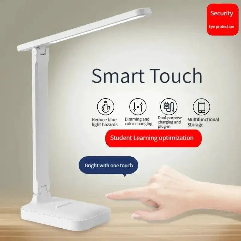 Adjustable LED Desk Lamp With Brightness Control Night Light