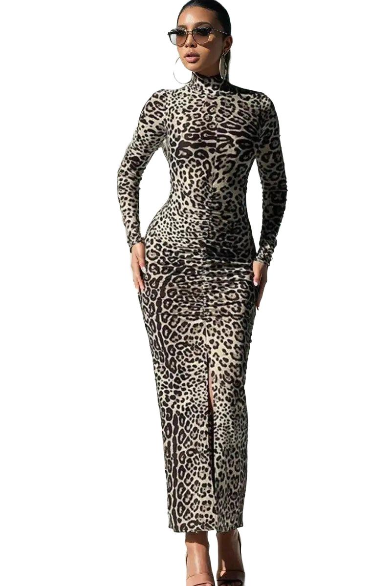 Flattering Leopard Dress for Women Work — product view 1