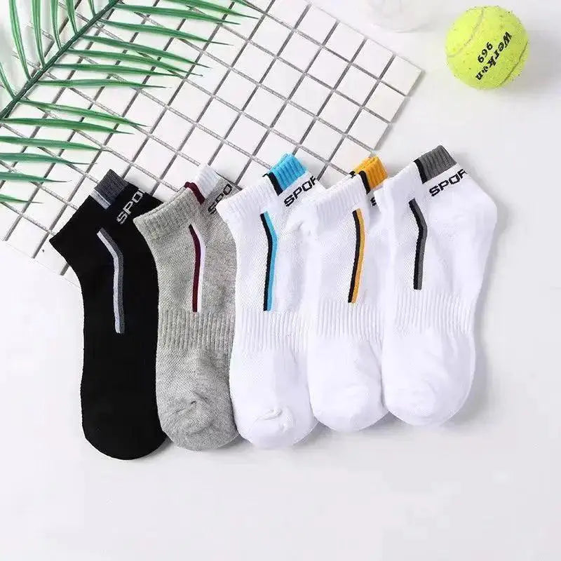 Stylish Striped Performance Socks For Active Men Comfort