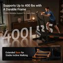 Walking Pad Treadmill With Dual Handle Stair Mode Bluetooth Quiet