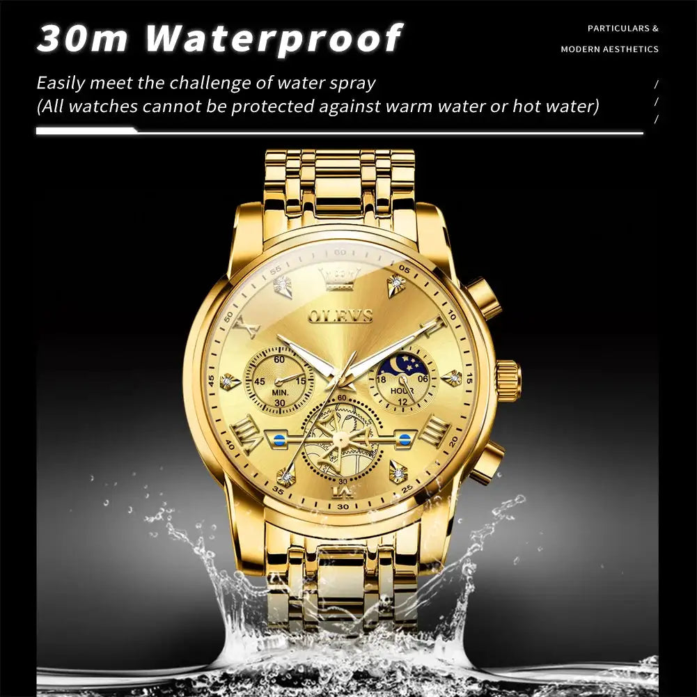 Olevs Mens Stainless Steel Watch Mens — product image 1