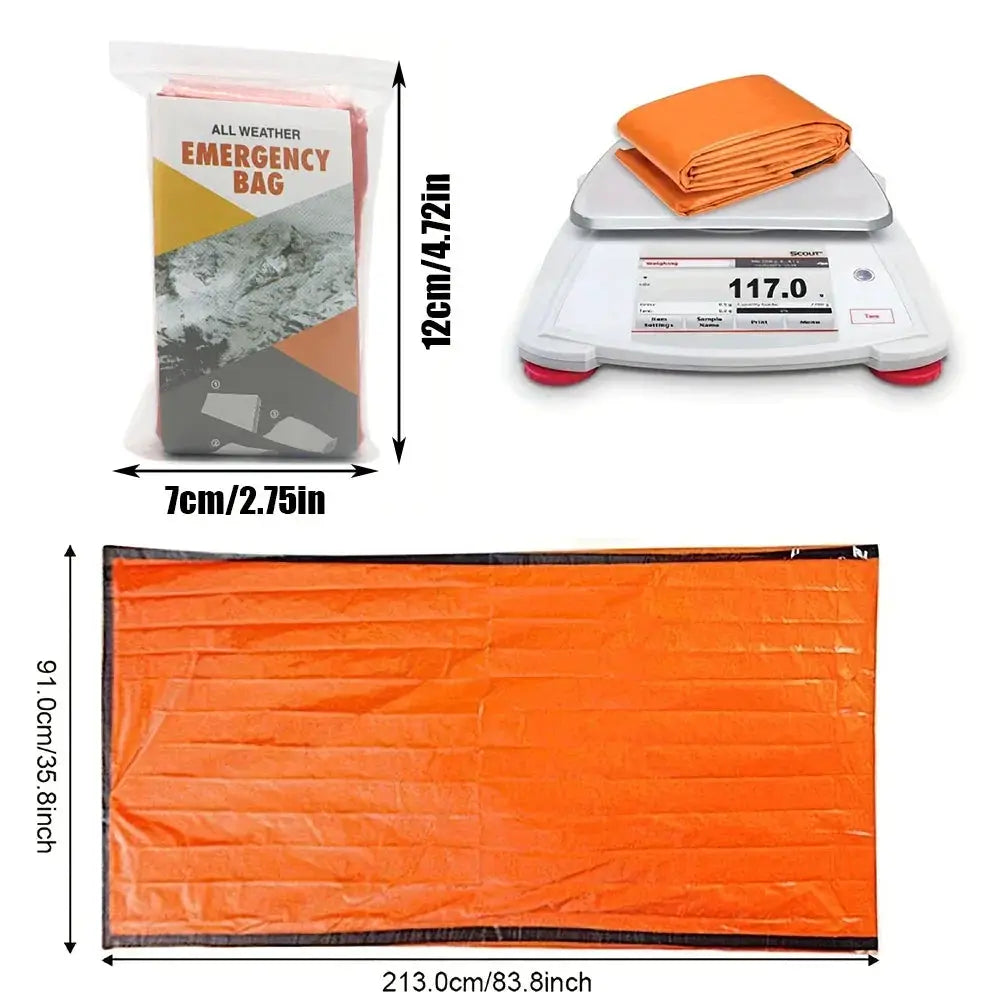 Emergency Sleeping Bag Reusable Warm Survival Blanket