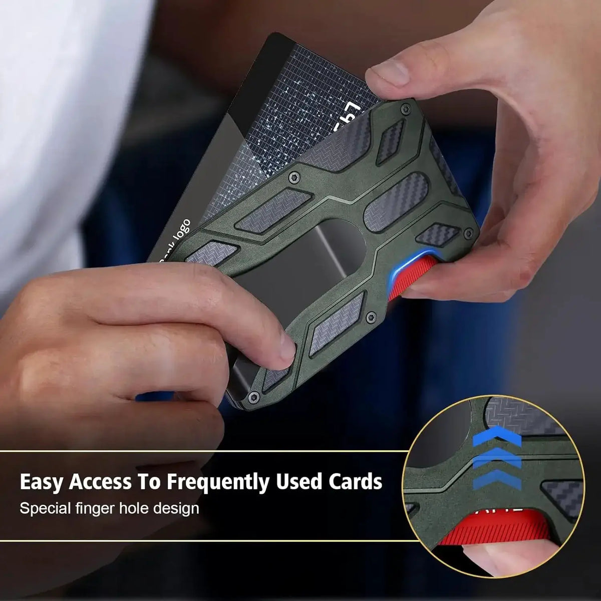 RFID Shielding Metal Wallet for Men — product view 10