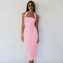 Flattering Halter Maxi Dress for Prom