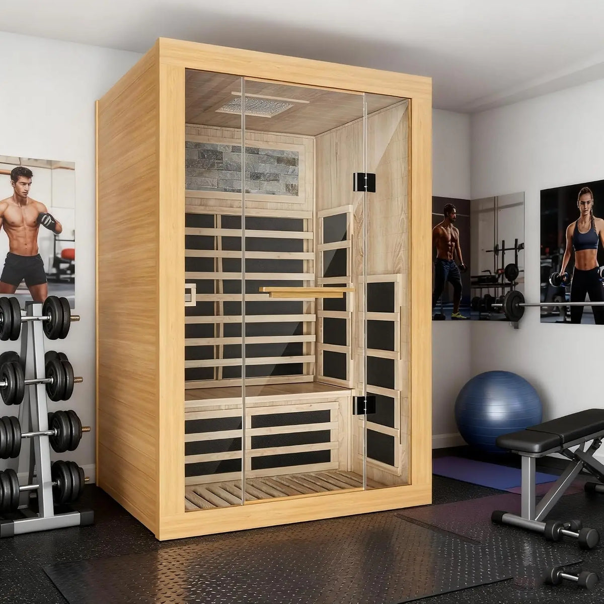 Wooden Hemlock Sauna Room