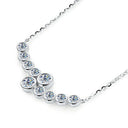 Round Moissanite Pendant Necklace Sterling