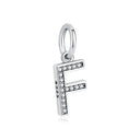 Sterling Silver Charm A-z Letters