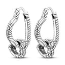 Silver Plated Earrings Rose Gold