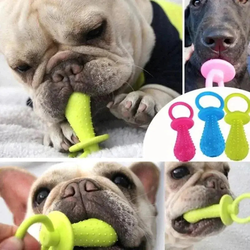 Rubber Pet Dental Health Aid Chew Toy For Small Dogs