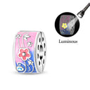 Sterling Silver Charm Beads Glowing