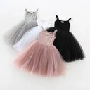 Shimmering Sequin Princess Dress Sparkling Party Outfit for Girls
